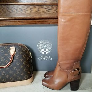 Vince Camuto OTK boots - Warm brown